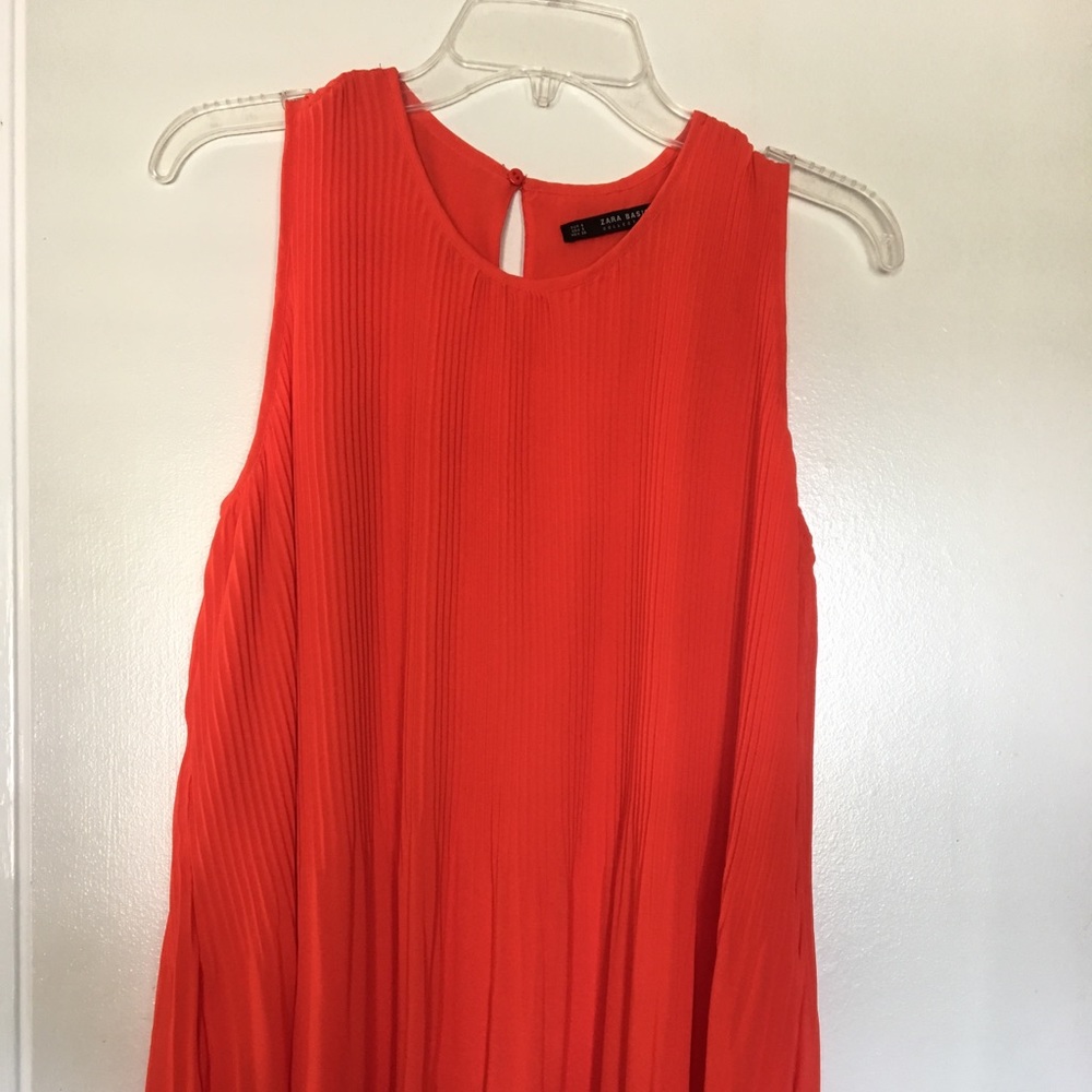 Dark Orange Zara Basic blouse